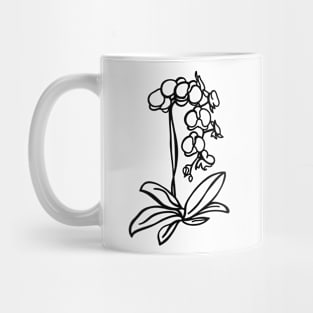 Line art Orchid Mug